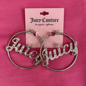 Juicy Couture Silver Hoops